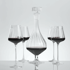 Decantor ELYSEE și pahar de vin roșu ELYSEE (set de 4)