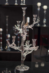 Candelabru Tree of Life – 7 Lumânări cu Păsări Colorate