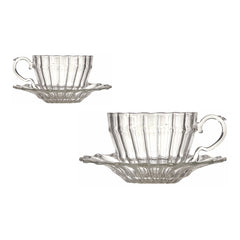 WILLIAM ceașcă de ceai și farfurie (set de 2)