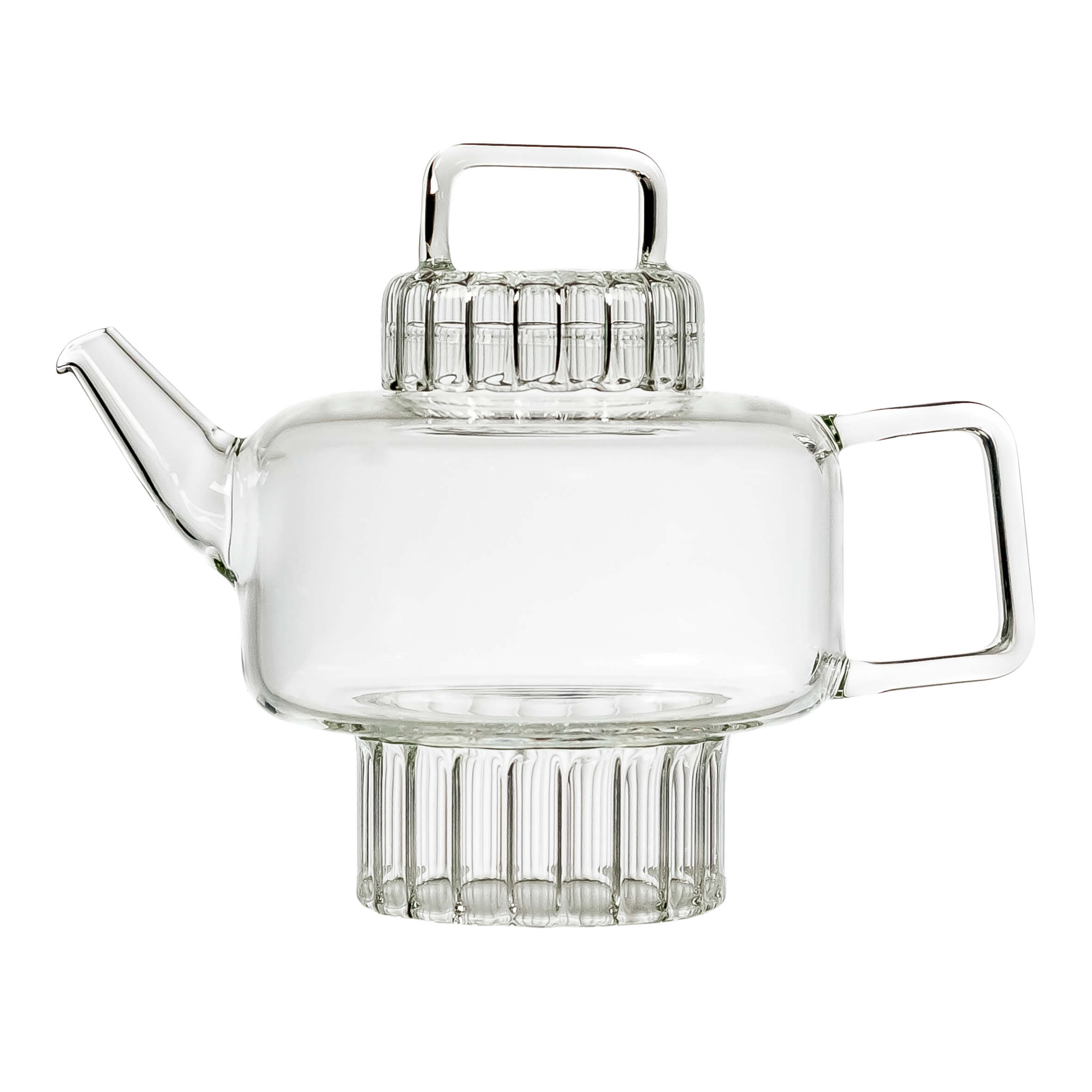 Ara  teapot on white background