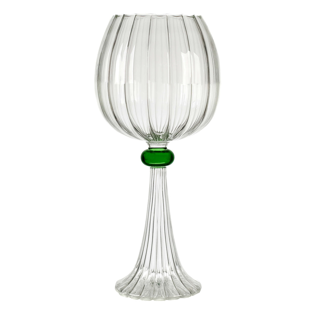 Verona candleholder green large on white background